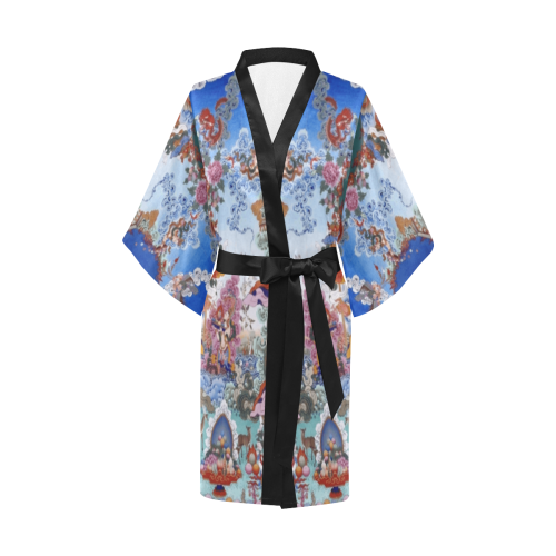 Four Heavenly Kings, by Ivan Venerucci Italian Style Kimono Robe
