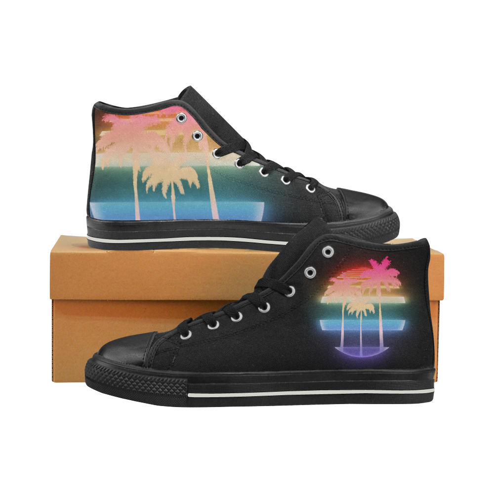 Abstract Pastel Holographic Men's Low Top Shoes