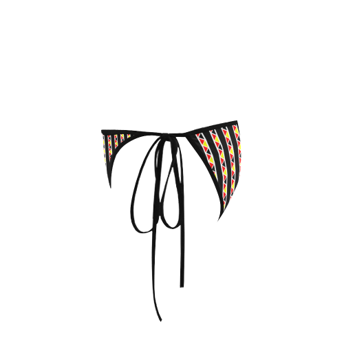 Kente Stripes Custom Bikini Swimsuit Bottom
