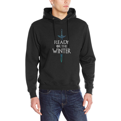 Ready for the Winter Men's Classic Hoodie (Model H17)