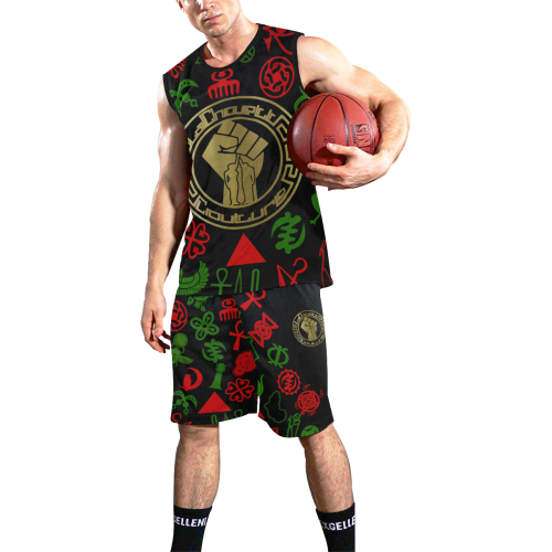ADINKRA RVLTN All Over Print Basketball Uniform