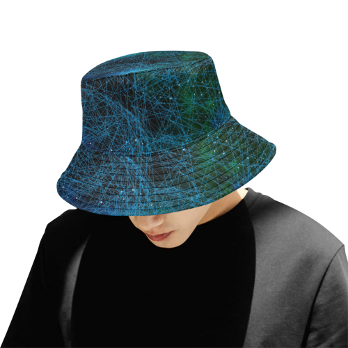 System Network Connection All Over Print Bucket Hat for Men