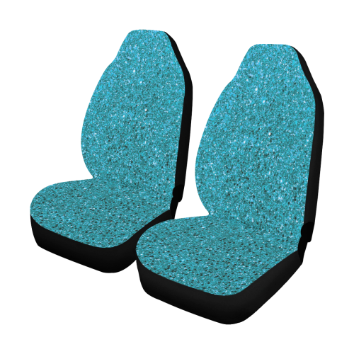Turquoise Glitter Car Seat Covers (Set of 2)