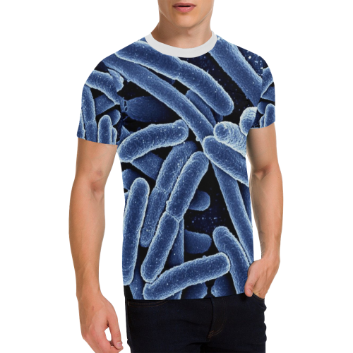 bacilli bacteria Men's All Over Print T-Shirt with Chest Pocket (Model T56)