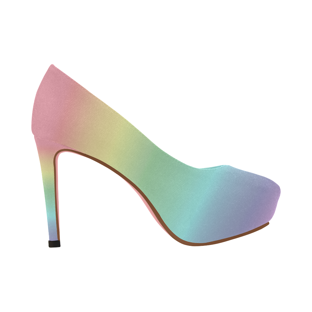 pastel rainbow heels