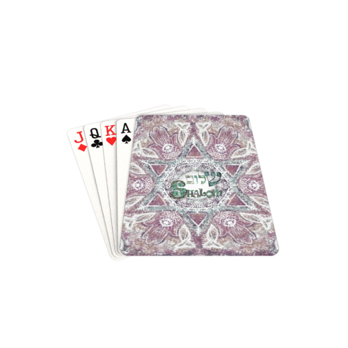 shalom maguen david 4 Playing Cards 2.5"x3.5"