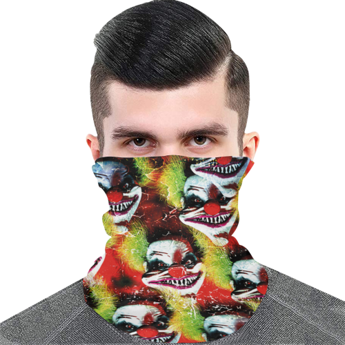 scary halloween horror clown pattern Multifunctional Dust-Proof Headwear (Pack of 5)