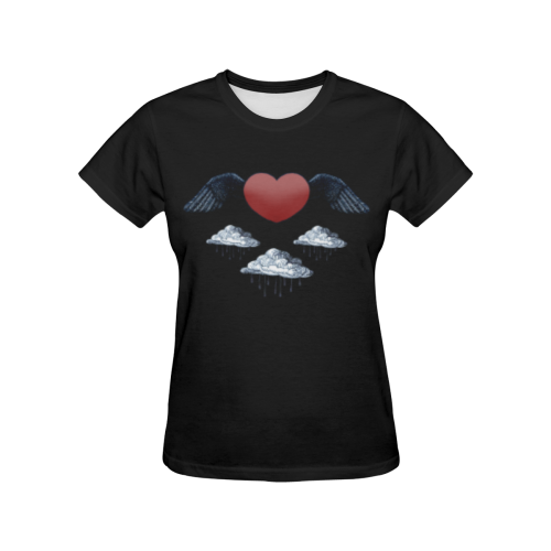 Above It All by Aleta All Over Print T-shirt for Women/Large Size (USA Size) (Model T40)