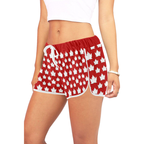 Canada Shorts Cute Women's All Over Print Relaxed Shorts (Model L19)