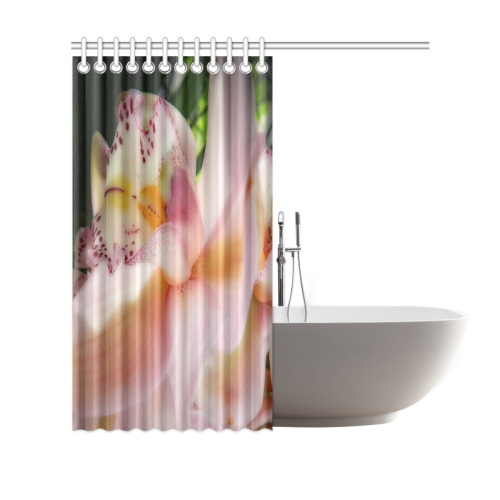 pink orchid Shower Curtain 69"x70"