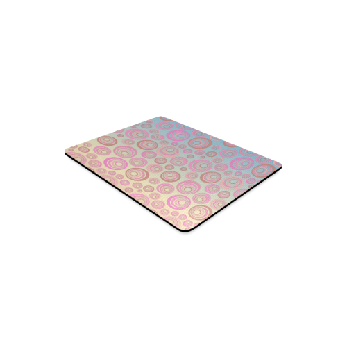 Retro Psychedelic Pink and Blue Rectangle Mousepad