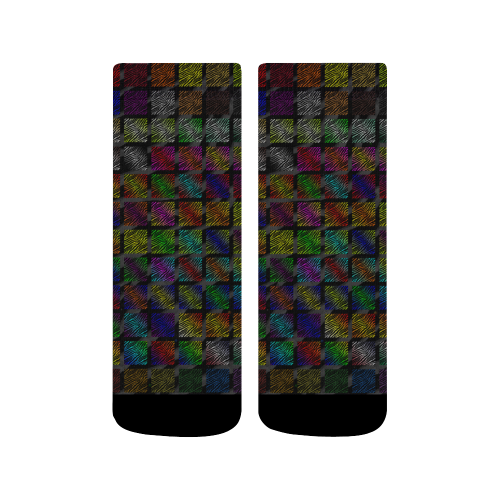 Ripped SpaceTime Stripes Collection Quarter Socks