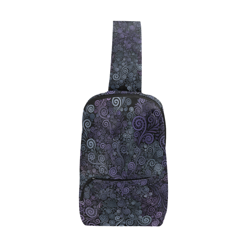 3d Psychedelic Ultra Violet Powder Pastel Chest Bag (Model 1678)
