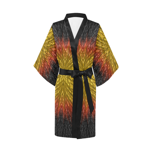 Exploding Star Meteor Fractal Abstract Kimono Robe