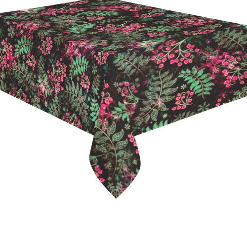 Winter Pattern by K.Merske Cotton Linen Tablecloth 60"x 84"
