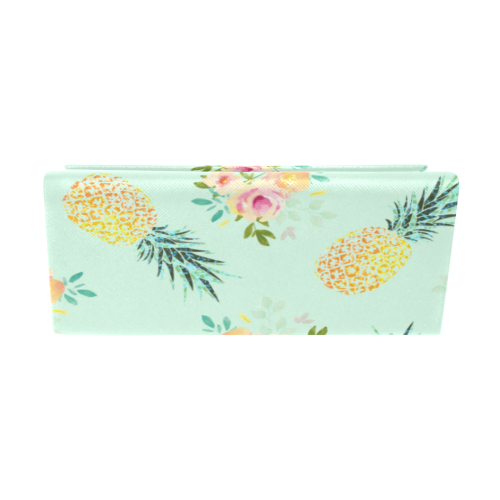 Mint, Pineapples & Flowers. Custom Foldable Glasses Case