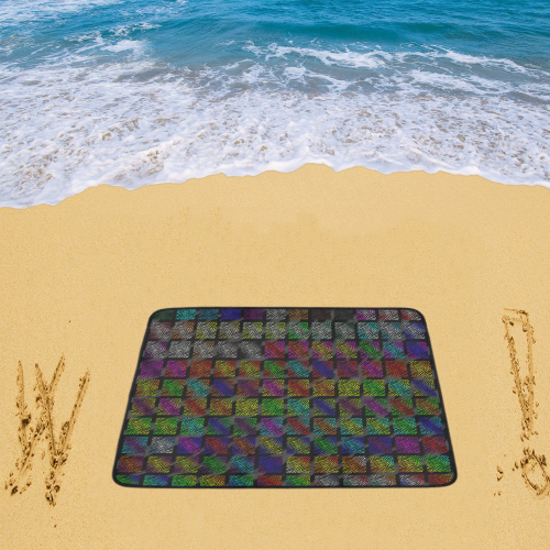 Ripped SpaceTime Stripes Collection Beach Mat 78"x 60"