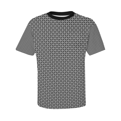 Diamond de Diamond Black Men's All Over Print T-Shirt with Chest Pocket (Model T56)
