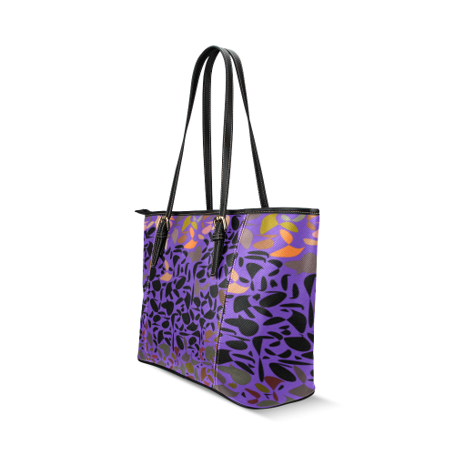 zappwaits art 2 Leather Tote Bag/Small (Model 1640)