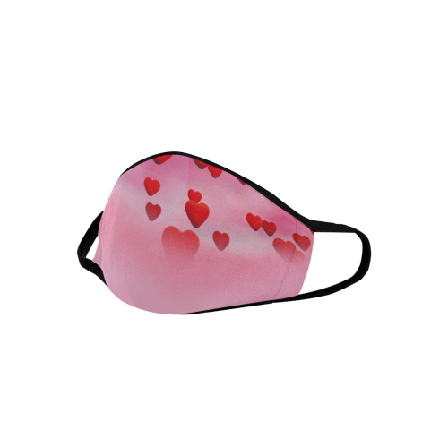 lovely romantic sky heart pattern for valentines day, mothers day, birthday, marriage - face mask Mouth Mask (15 Filters Included) (Non-medical Products)