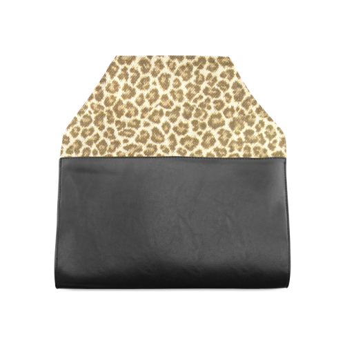 Leopard Fabric Animal Pattern Clutch Bag (Model 1630)
