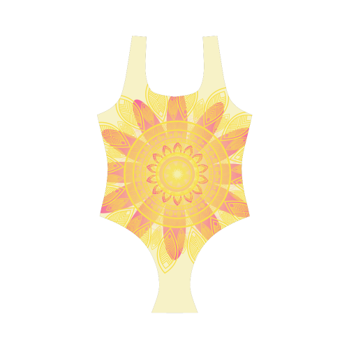 Sunshine Mandala Vest One Piece Swimsuit (Model S04)