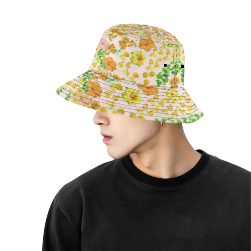 coquelicots 5 All Over Print Bucket Hat for Men