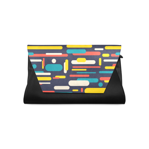 Colorful Rectangles Clutch Bag (Model 1630)
