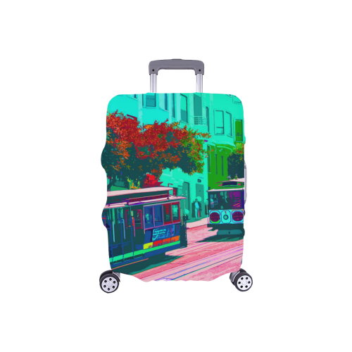 SanFrancisco_20170110_by_JAMColors Luggage Cover/Small 18"-21"