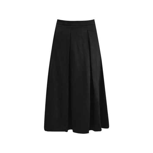 color black Aoede Crepe Skirt (Model D16)