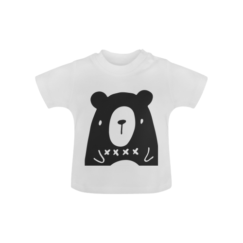 Monochrome Bear Baby Classic T-Shirt (Model T30)