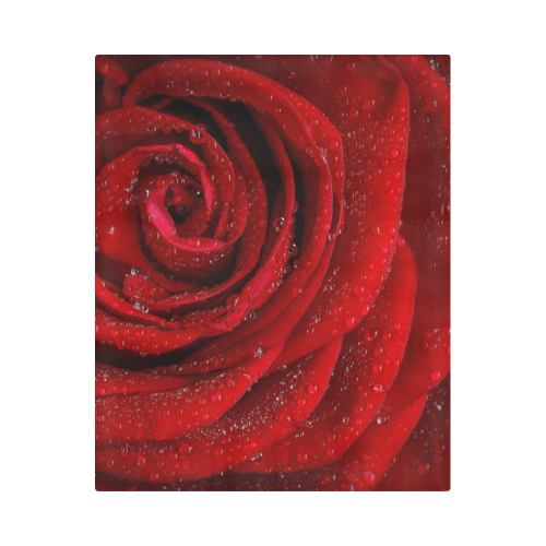 Red rosa Duvet Cover 86"x70" ( All-over-print)