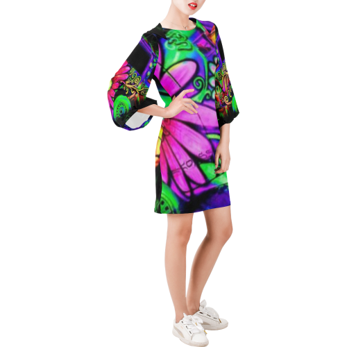 partybus Bell Sleeve Dress (Model D52)