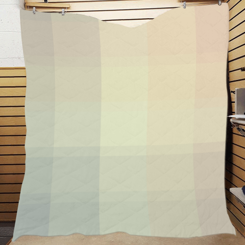 Like a Candy Sweet Pastel Squares Pattern Quilt 70"x80"