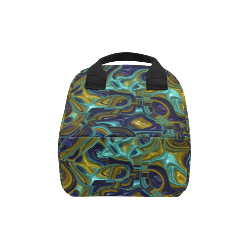 Abstract Art Deco 13 by JamColors Zipper Lunch Bag (Model 1689)