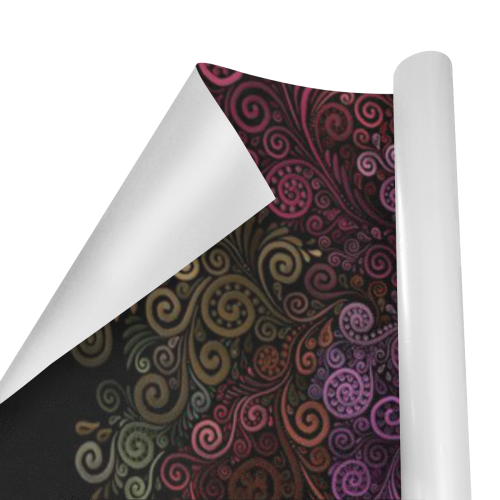 Psychedelic 3D Rose Abstract Gift Wrapping Paper 58"x 23" (5 Rolls)