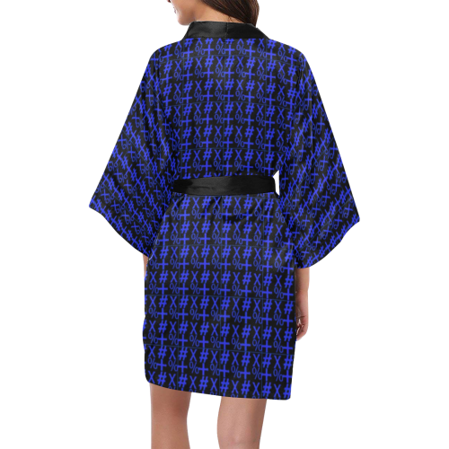 NUMBERS COLLECTION SYMBOLS ROYAL Kimono Robe