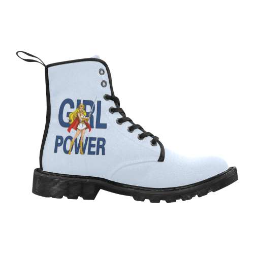 Girl Power (She-Ra) Martin Boots for Women (Black) (Model 1203H)