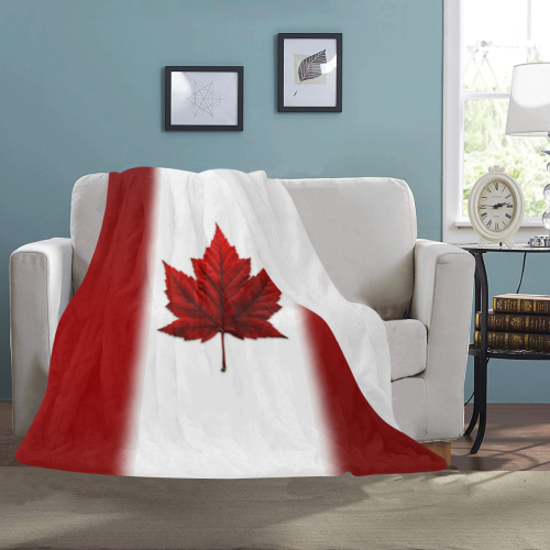 Canada Flag Blankets Ultra-Soft Micro Fleece Blanket 50"x60"
