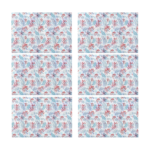 So Winter Pattern by K.Merske Placemat 12’’ x 18’’ (Set of 6)