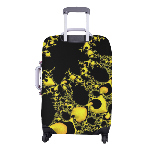 special fractal 04 yellow Luggage Cover/Medium 22"-25"
