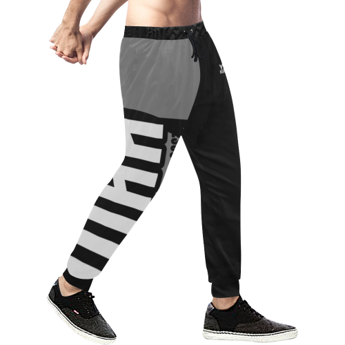 Gray 2 Men's All Over Print Sweatpants/Large Size (Model L11)