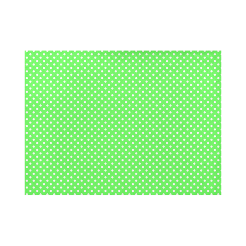 Eucalyptus green polka dots Placemat 14’’ x 19’’