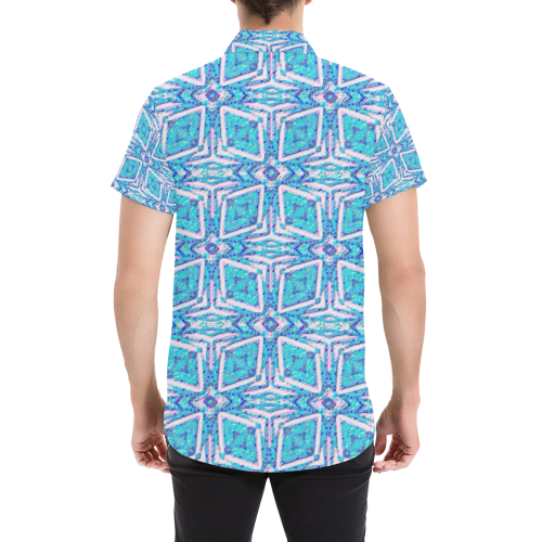 geometric doodle 1 Men's All Over Print Short Sleeve Shirt/Large Size (Model T53)