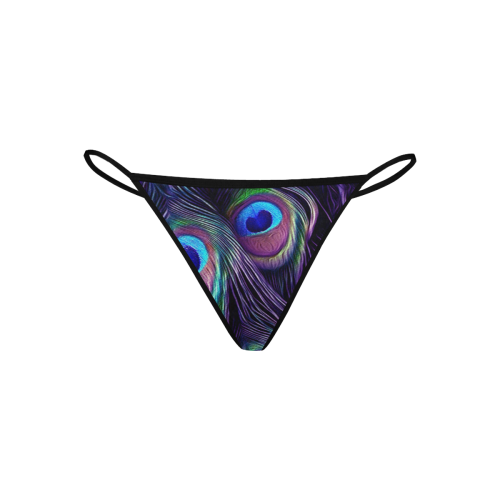 Peacock Feather Women's All Over Print G-String Panties (Model L35)