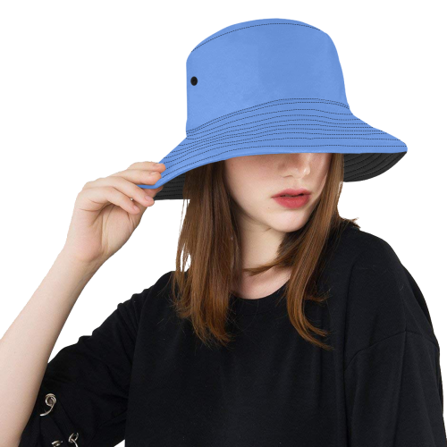 color cornflower blue All Over Print Bucket Hat