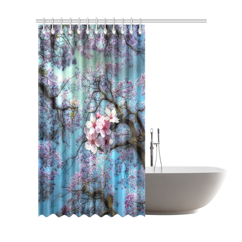 Cherry blossomL Shower Curtain 72"x84"