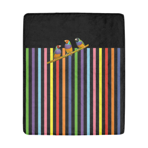 Graphic Birdies Ultra-Soft Micro Fleece Blanket 50"x60"