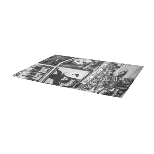 Times Square II Special Edition II (B&W) Area Rug 9'6''x3'3''