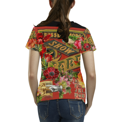 The Writer All Over Print T-shirt for Women/Large Size (USA Size) (Model T40)